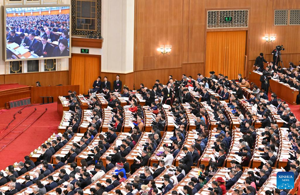China's national legislature holds second plenary meeting