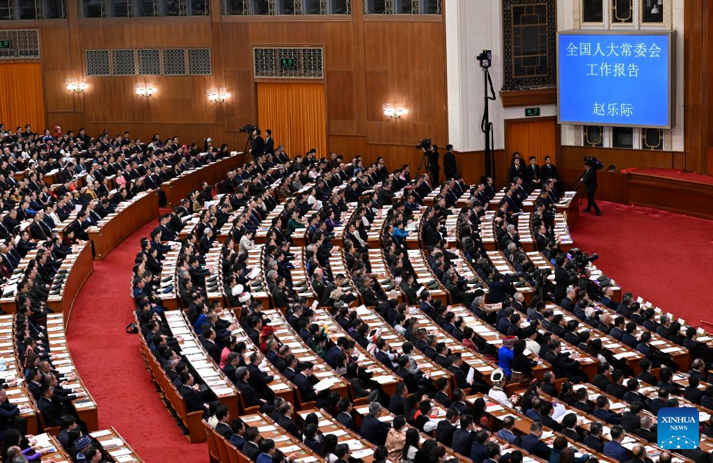 China's national legislature holds second plenary meeting