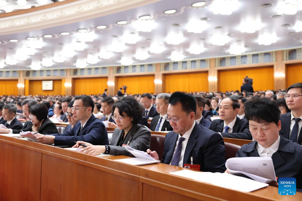 China's national legislature holds second plenary meeting