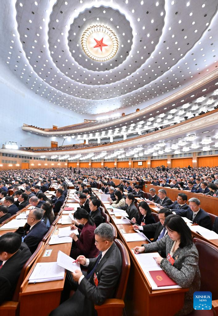 China's national legislature holds second plenary meeting