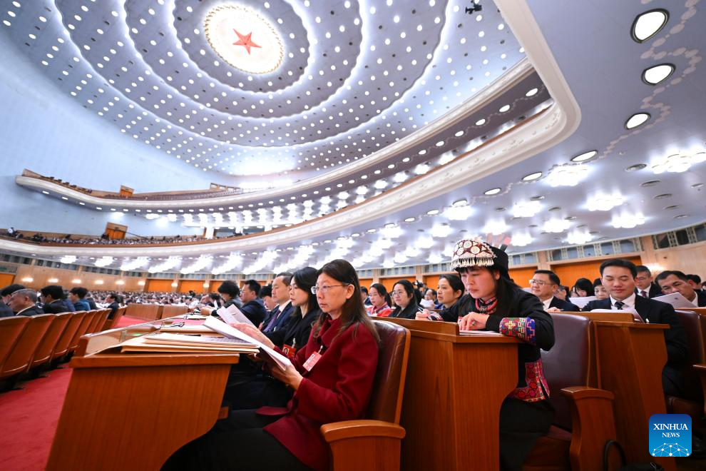 China's national legislature holds second plenary meeting