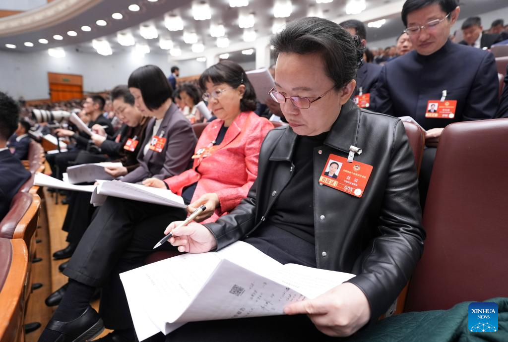 China's national legislature holds second plenary meeting