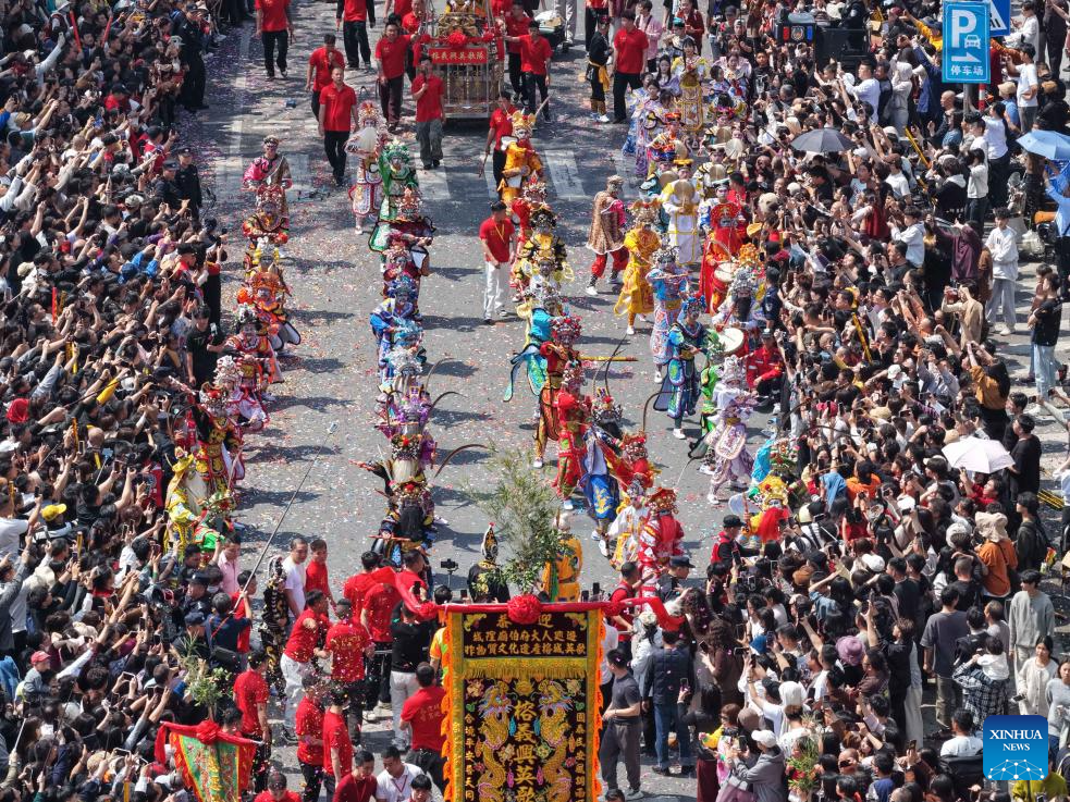 Chenghuang temple fair held in Jieyang, China's Guangdong