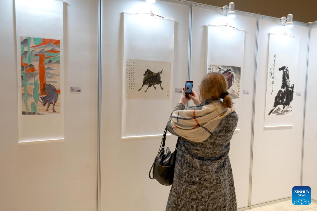 Chinese painting exhibition on horse opens in Kyrgyzstan