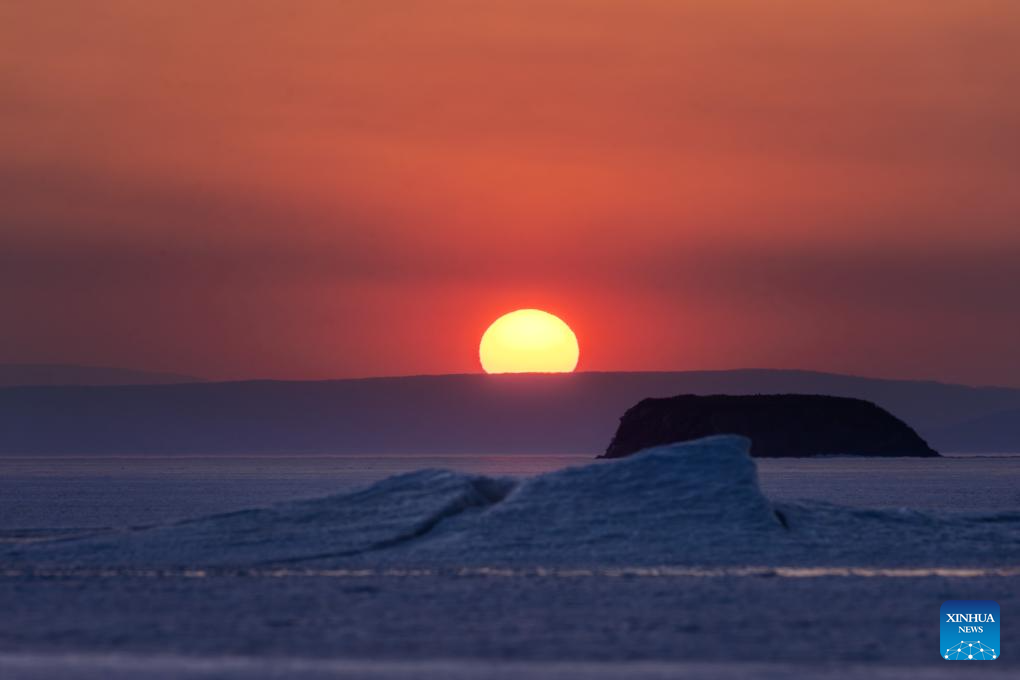 Sunset view in Vladivostok, Russia
