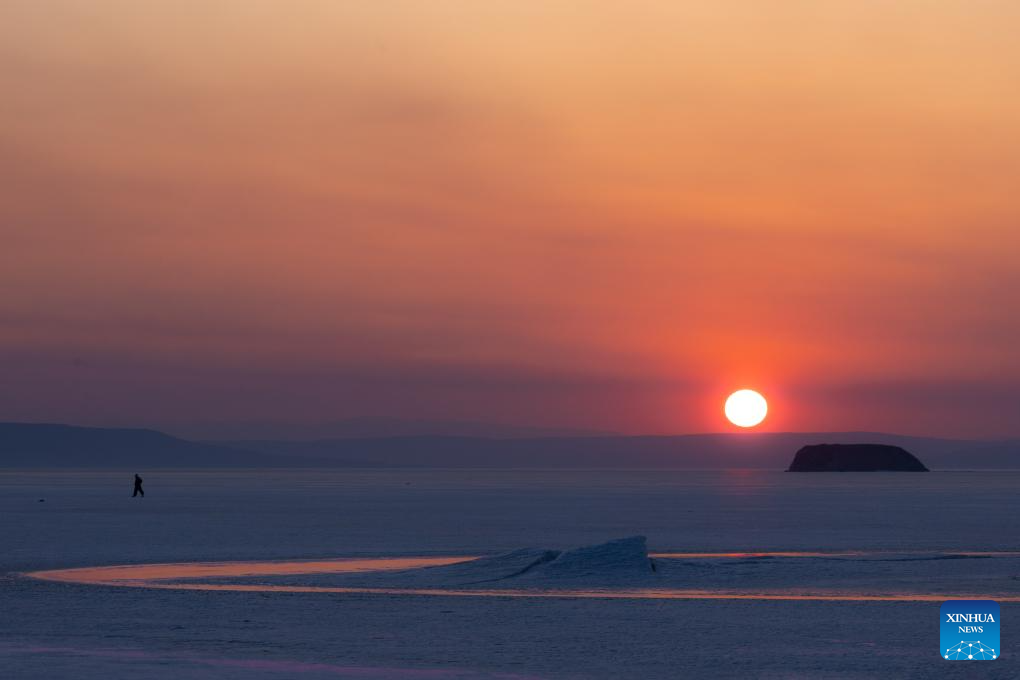 Sunset view in Vladivostok, Russia
