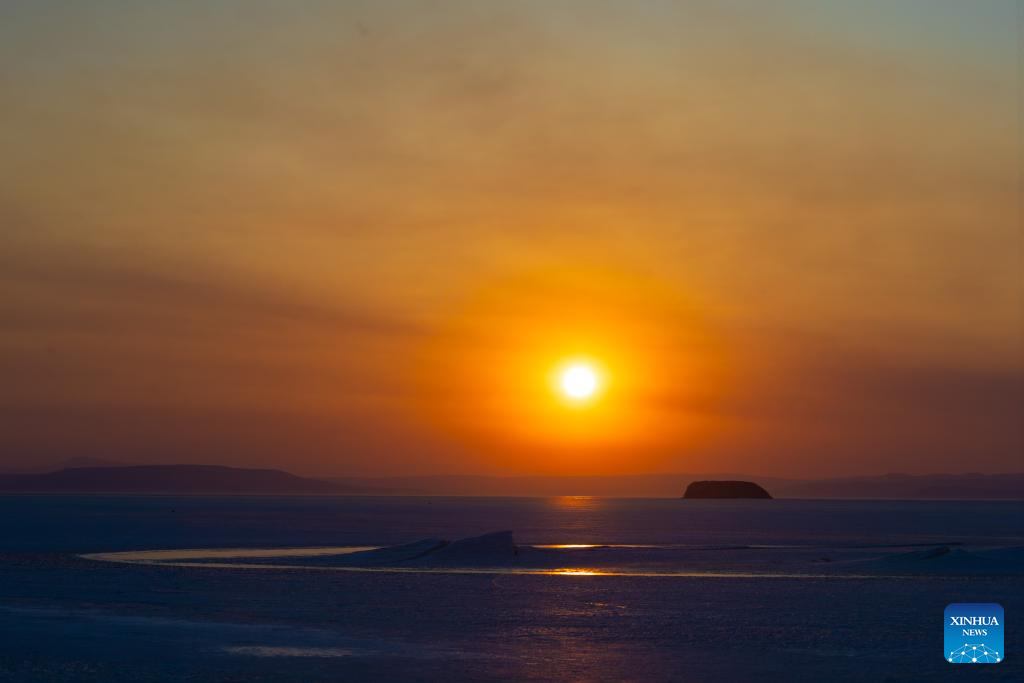 Sunset view in Vladivostok, Russia