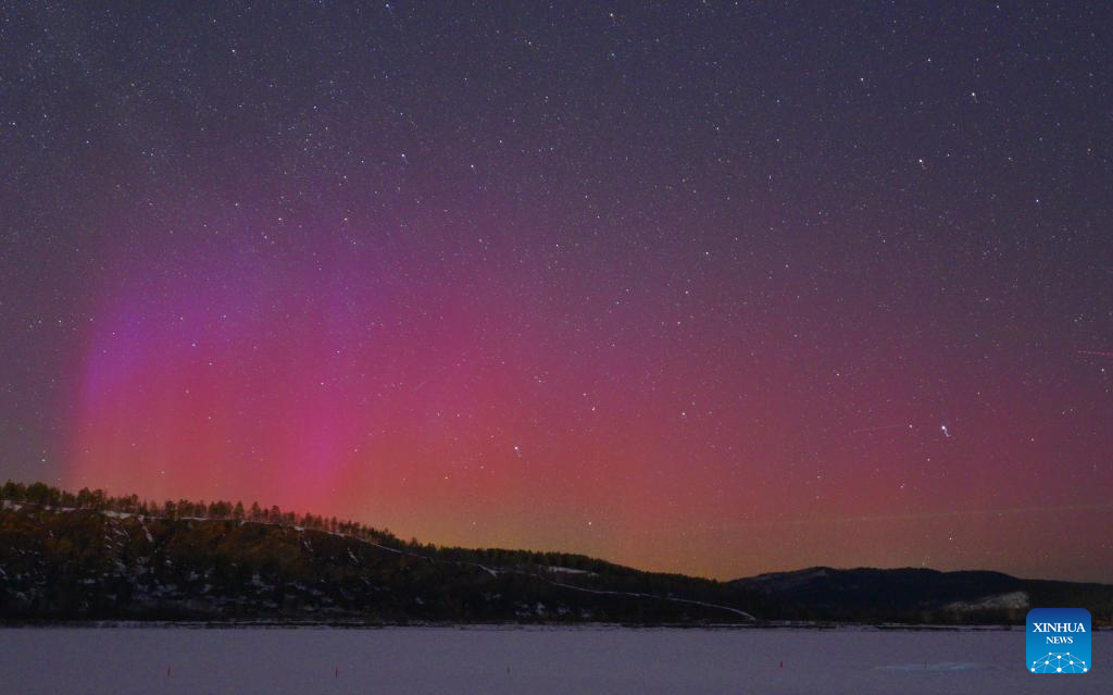 Splendid auroras witnessed in NE China's Heilongjiang