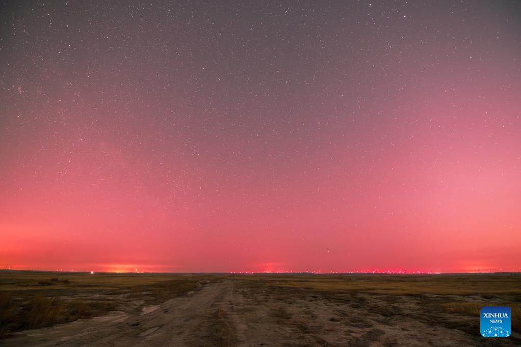 Splendid auroras witnessed in NE China's Heilongjiang