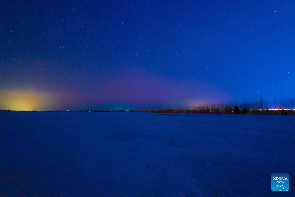 Splendid auroras witnessed in NE China's Heilongjiang