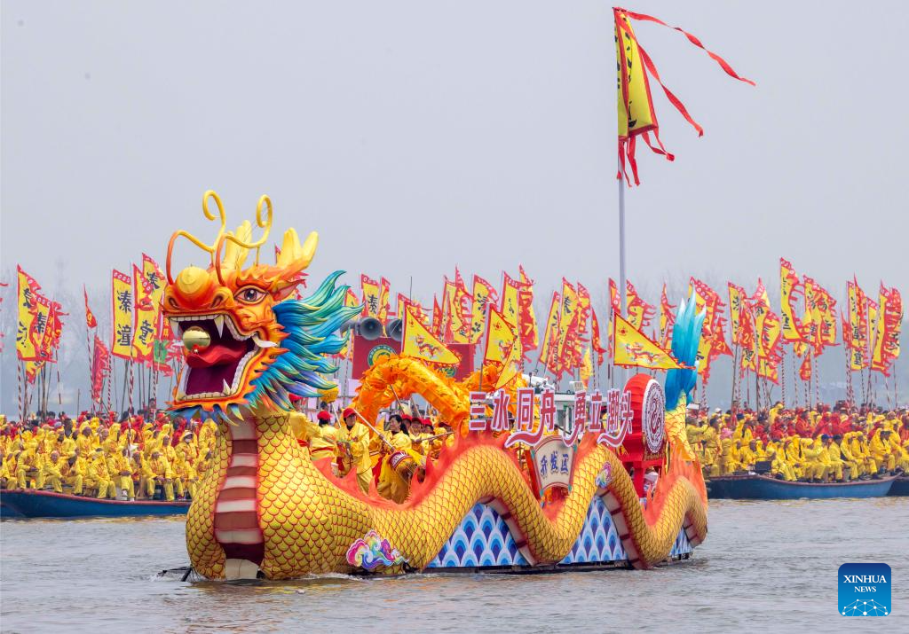 Qintong Boat Festival held in Taizhou City, China's Jiangsu
