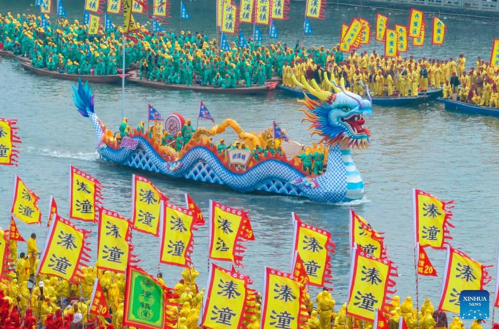 Qintong Boat Festival held in Taizhou City, China's Jiangsu