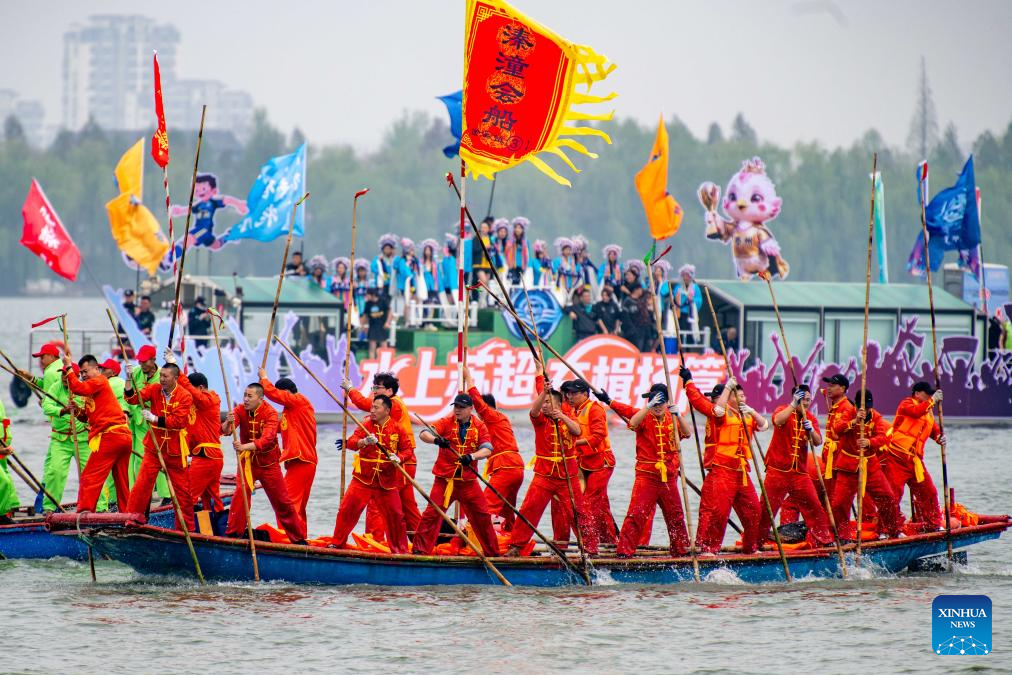 Qintong Boat Festival held in Taizhou City, China's Jiangsu