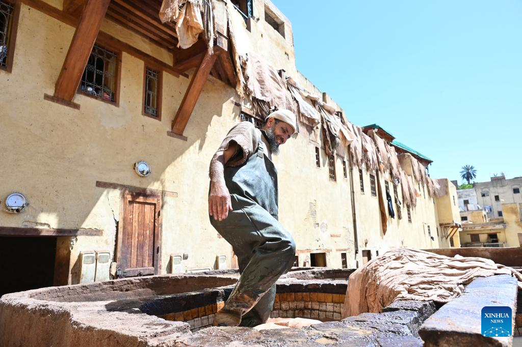 Moroccan leather tanneries preserve centuries-old traditions in Fes