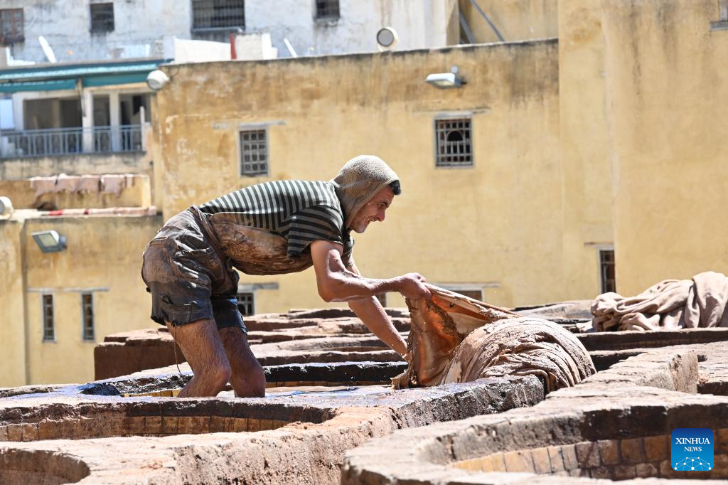 Moroccan leather tanneries preserve centuries-old traditions in Fes