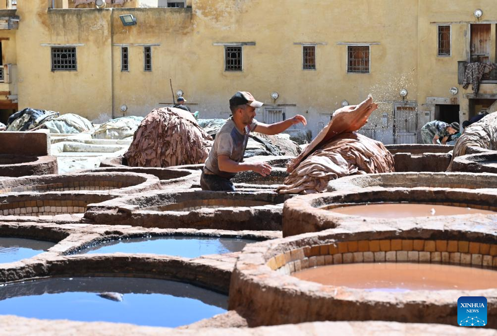 Moroccan leather tanneries preserve centuries-old traditions in Fes