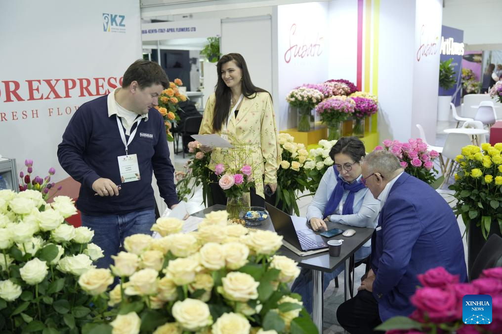 13th Int'l Exhibition of Floriculture and Green Industry kicks off in Astana, Kazakhstan