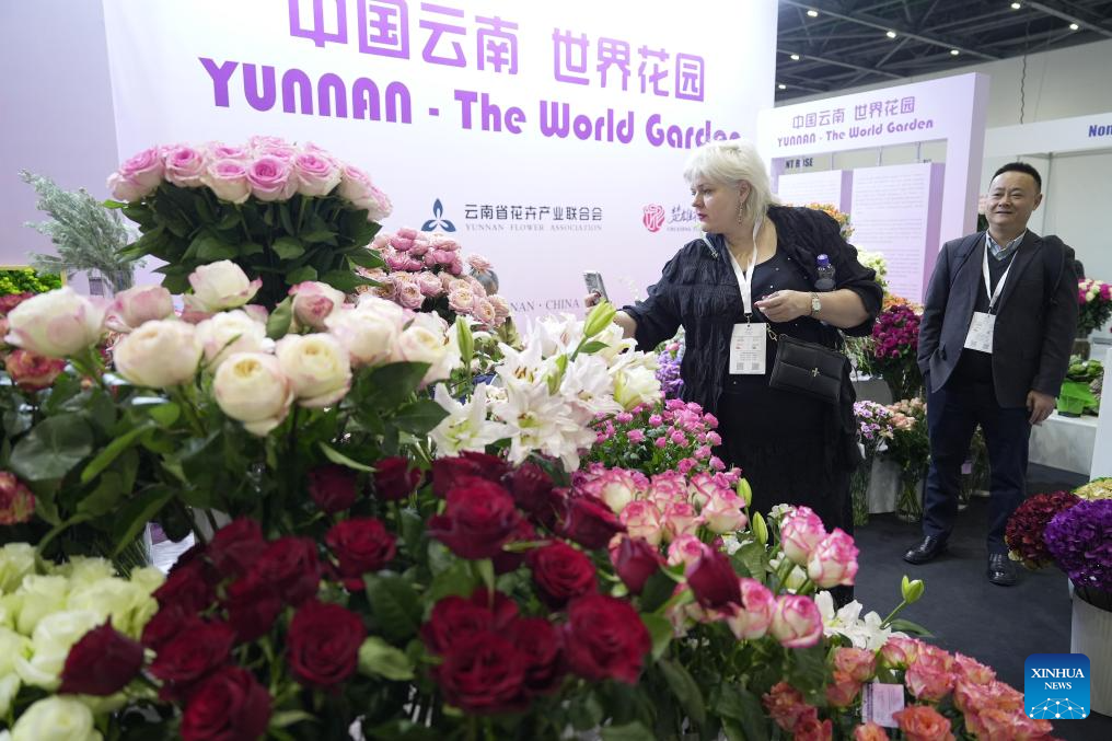 13th Int'l Exhibition of Floriculture and Green Industry kicks off in Astana, Kazakhstan