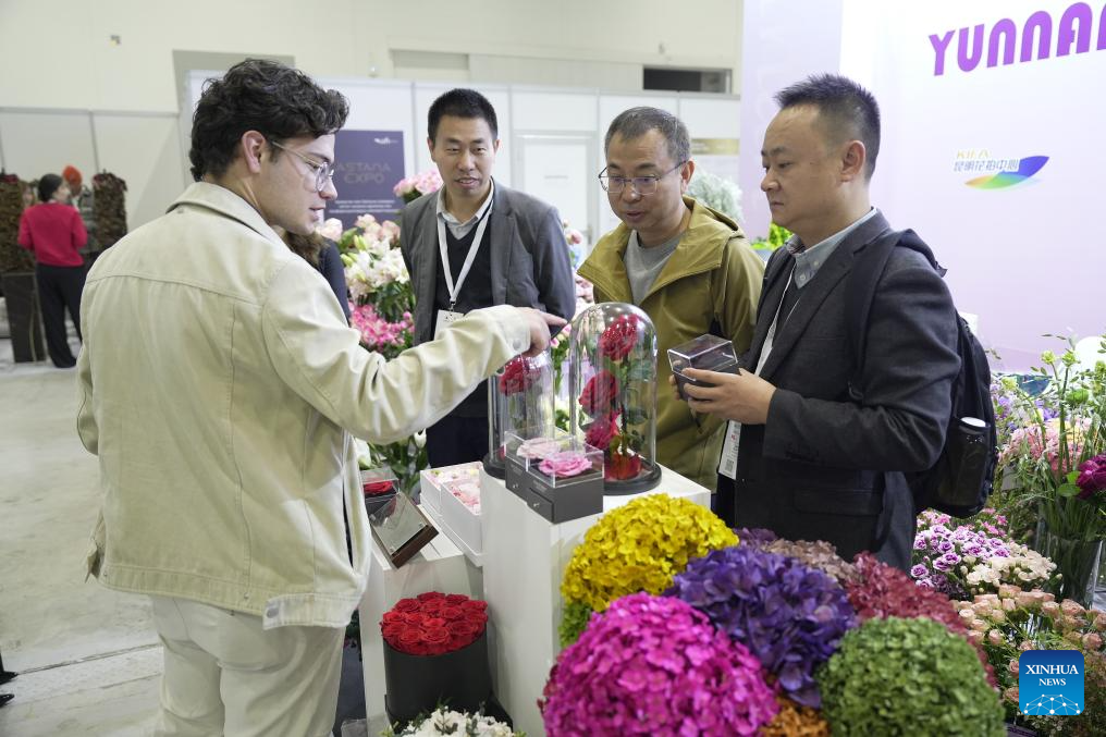 13th Int'l Exhibition of Floriculture and Green Industry kicks off in Astana, Kazakhstan