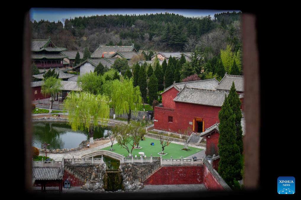 View of Haihui Academy scenic area in Jincheng City, China's Shanxi