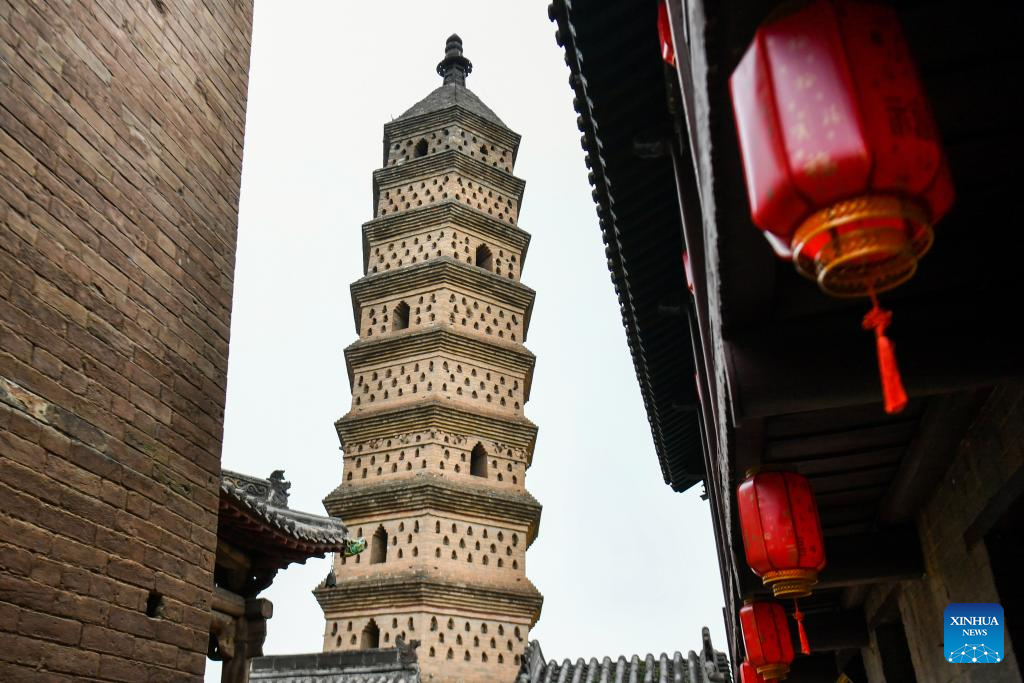 View of Haihui Academy scenic area in Jincheng City, China's Shanxi