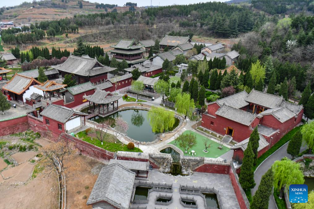 View of Haihui Academy scenic area in Jincheng City, China's Shanxi