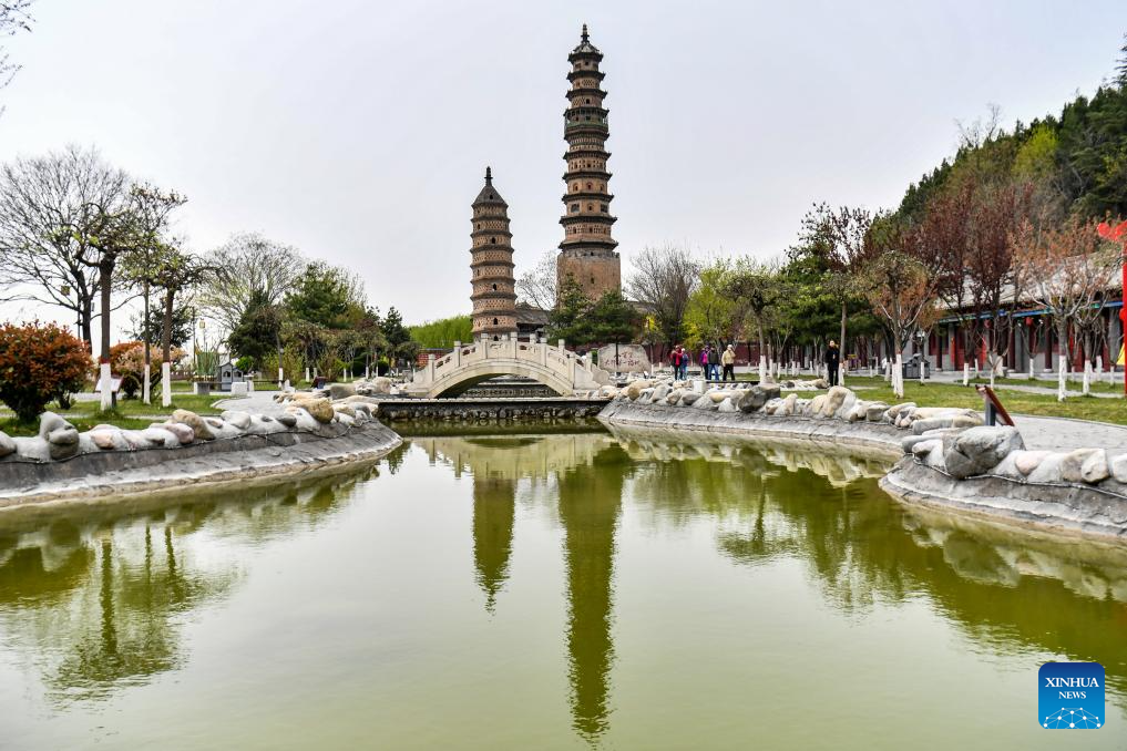 View of Haihui Academy scenic area in Jincheng City, China's Shanxi