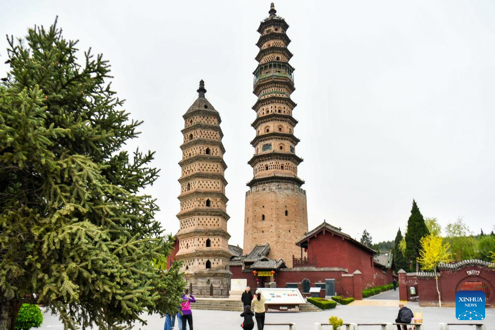 View of Haihui Academy scenic area in Jincheng City, China's Shanxi