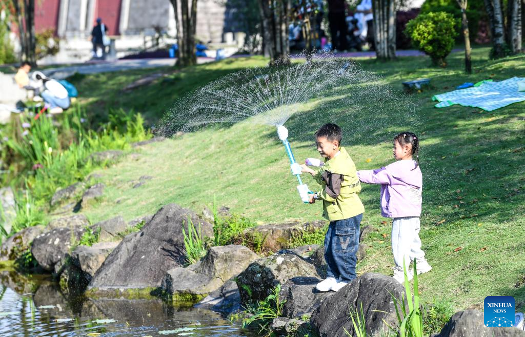 Scenery of Yudaihe park in China's Chongqing