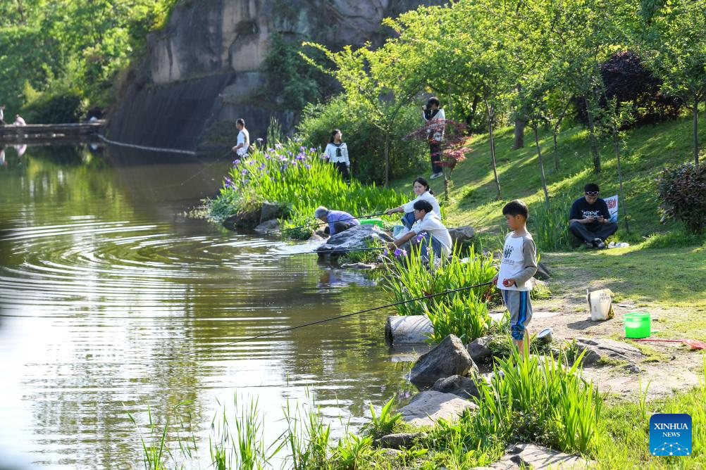 Scenery of Yudaihe park in China's Chongqing