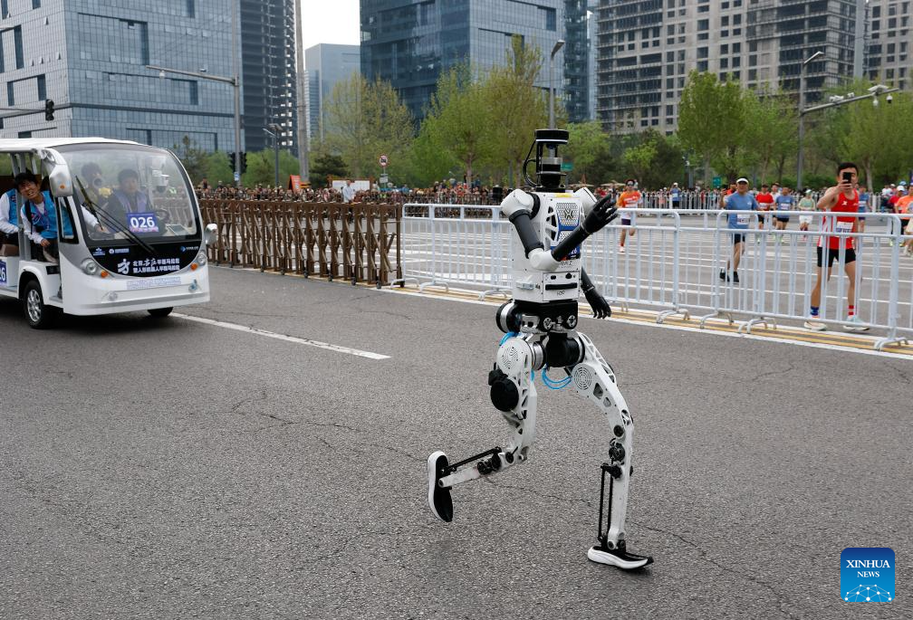 Humanoid robot surpasses human half-marathon world record in Beijing