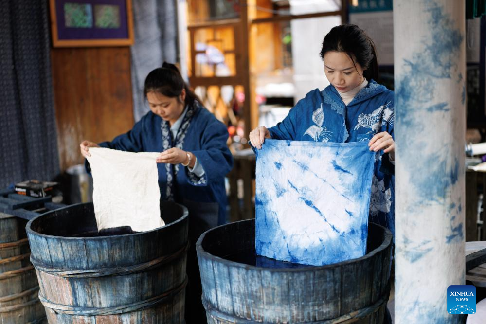 Local ethnic crafts fuel rural development in Zhaoxing Dong Village, China's Guizhou