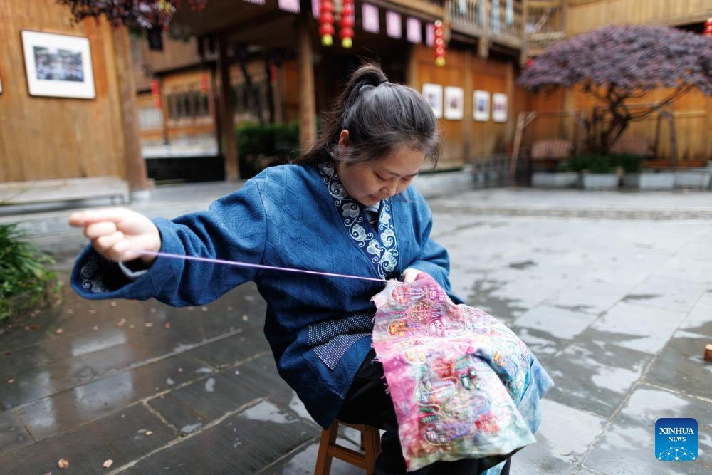 Local ethnic crafts fuel rural development in Zhaoxing Dong Village, China's Guizhou