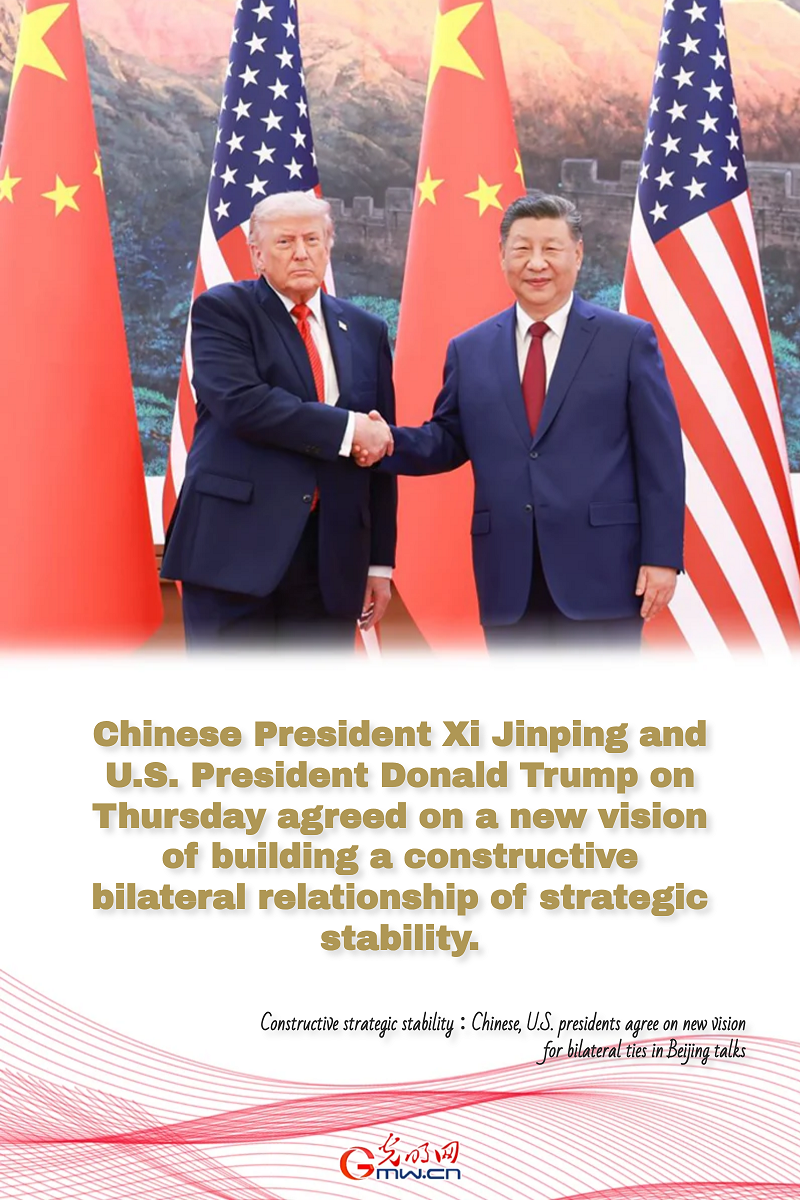 Constructive strategic stability: Chinese, U.S. presidents agree on new vision for bilateral ties in Beijing talks