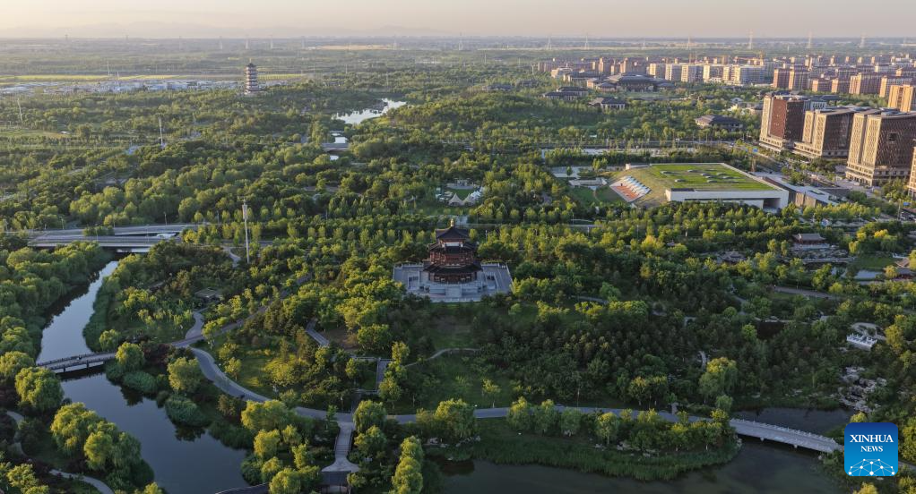 A glimpse of early summer scenery in Xiong'an