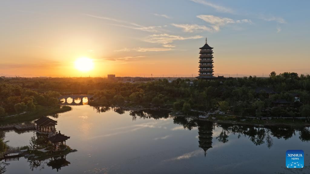 A glimpse of early summer scenery in Xiong'an