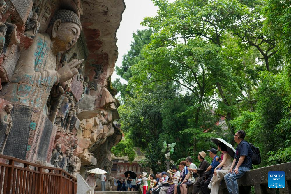 Chongqing's Dazu Rock Carvings scenic area receives over one million visitors in five months