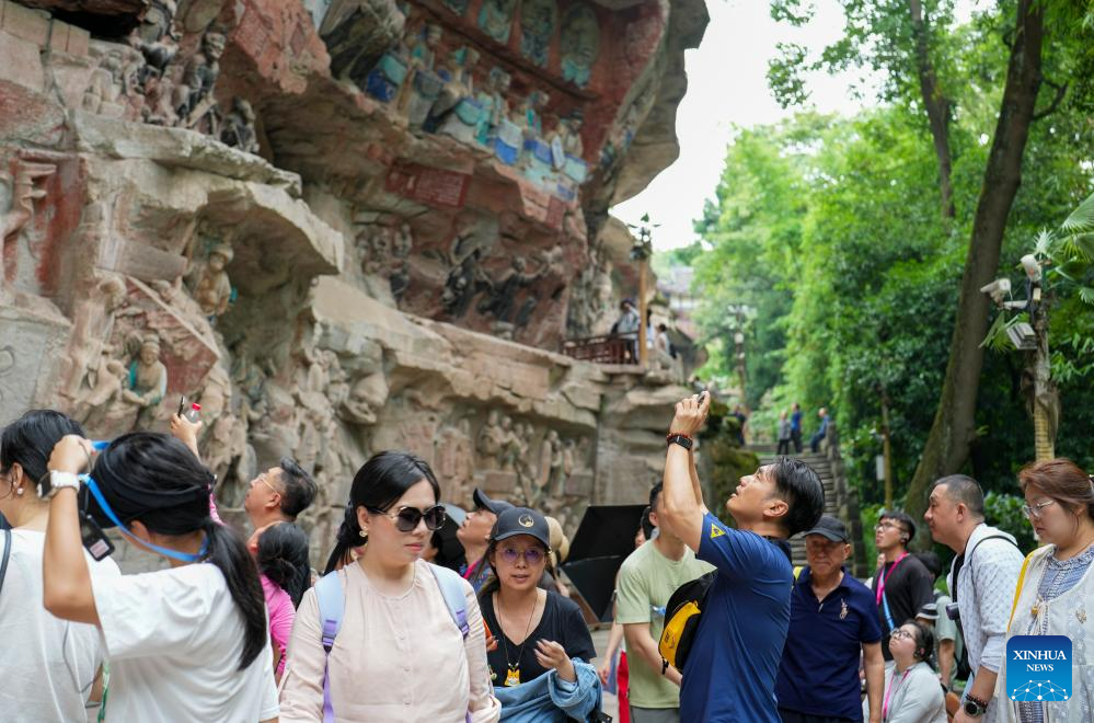 Chongqing's Dazu Rock Carvings scenic area receives over one million visitors in five months