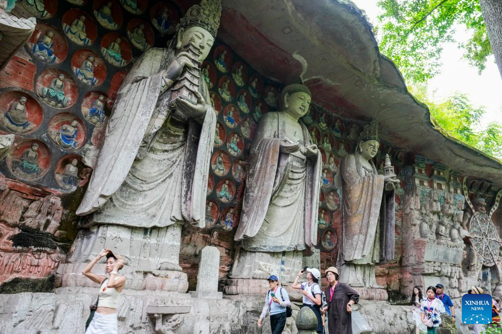 Chongqing's Dazu Rock Carvings scenic area receives over one million visitors in five months