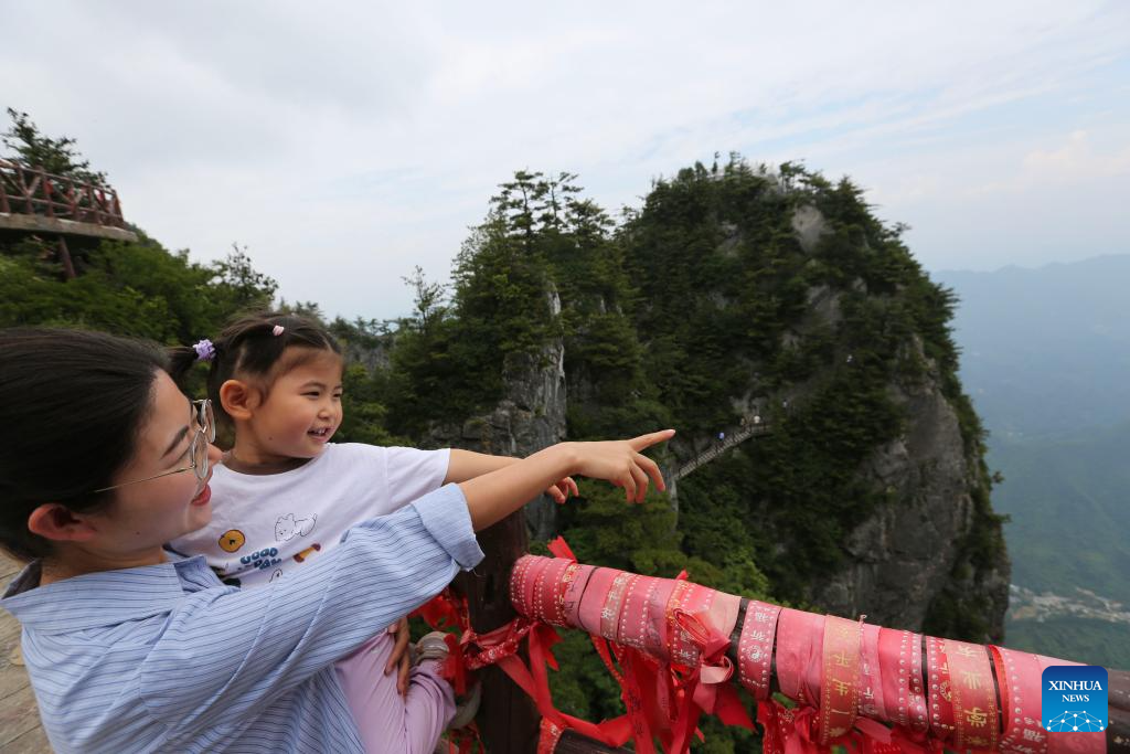 Scenery of Qinling Tianzhu Mountain Eco-Cultural Scenic Area in China's Shaanxi