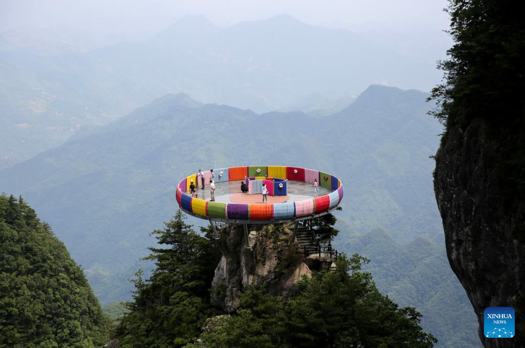 Scenery of Qinling Tianzhu Mountain Eco-Cultural Scenic Area in China's Shaanxi