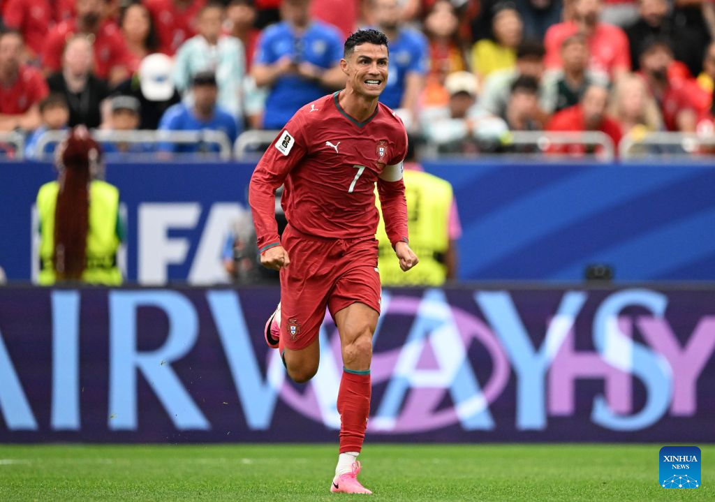 Ronaldo strikes twice as Portugal whitewashes Uzbekistan in Group K