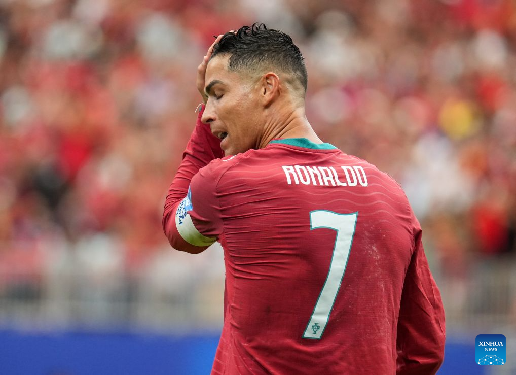 Ronaldo strikes twice as Portugal whitewashes Uzbekistan in Group K