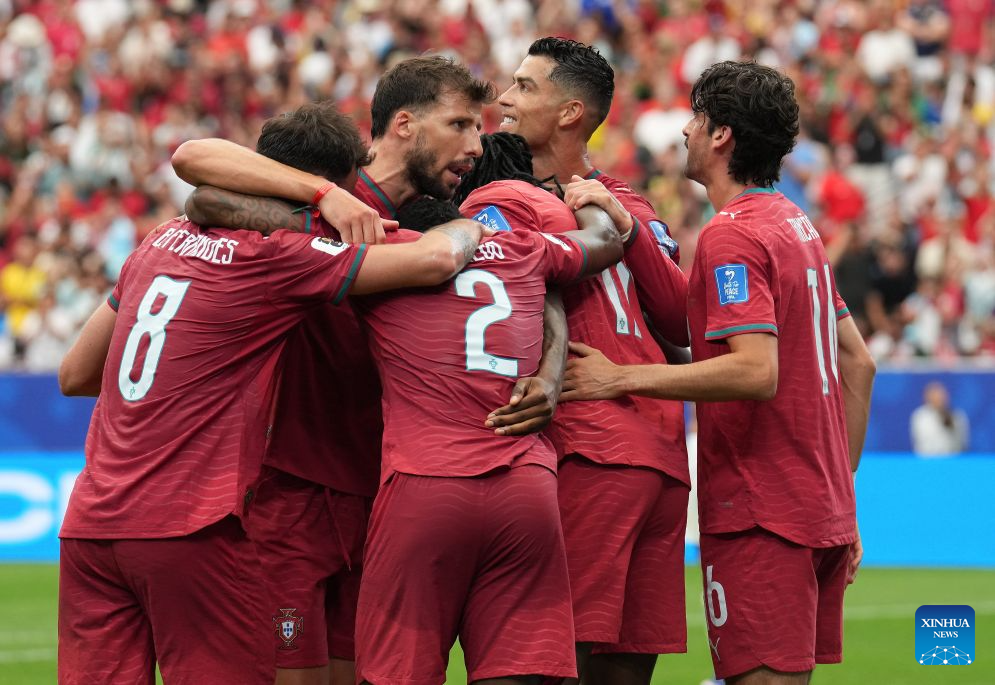 Ronaldo strikes twice as Portugal whitewashes Uzbekistan in Group K