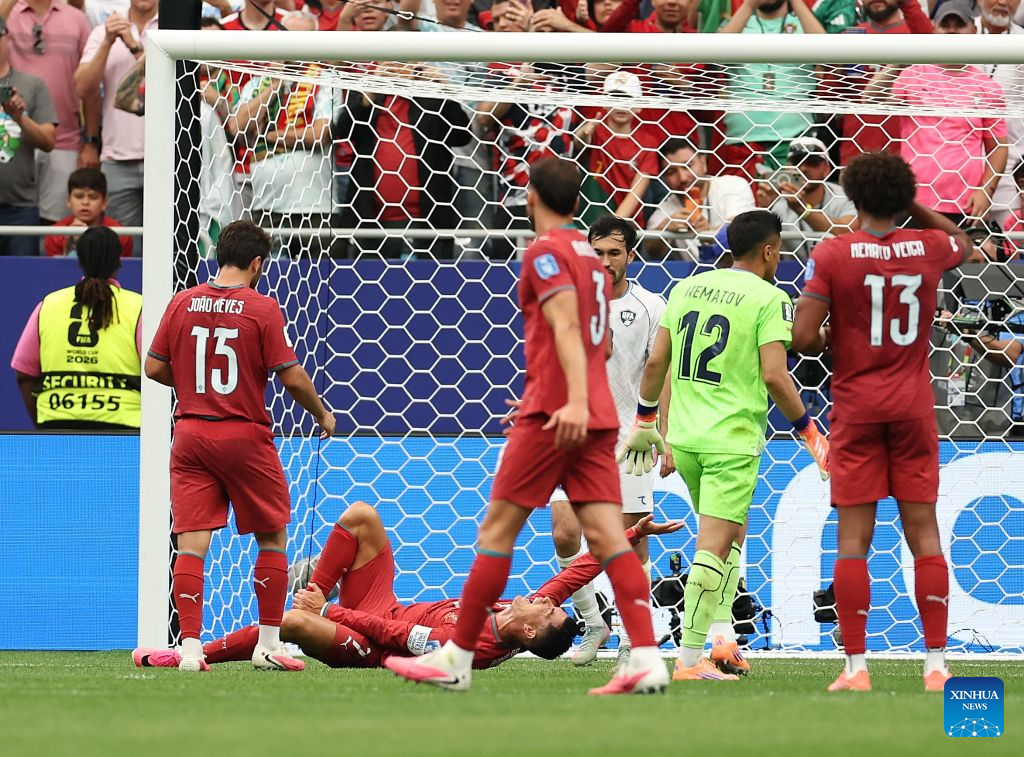 Ronaldo strikes twice as Portugal whitewashes Uzbekistan in Group K