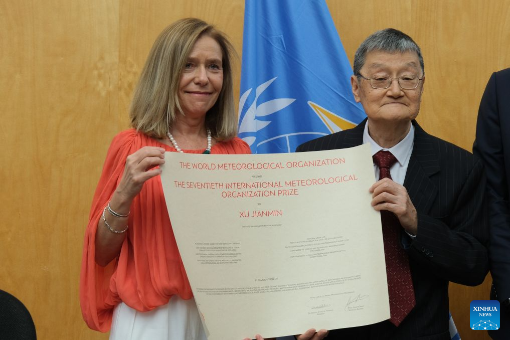 Chinese meteorologist Xu Jianmin awarded meteorology's