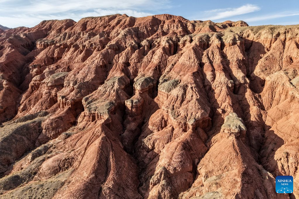View of geopark in Zhangye, NW China's Gansu