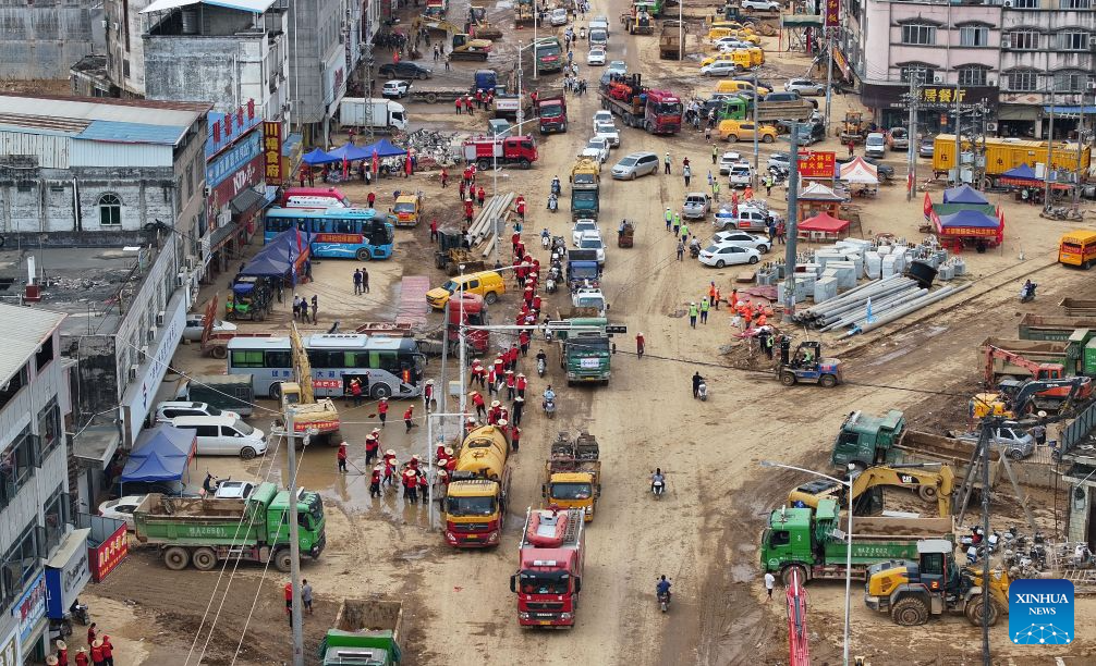 Flood relief and recovery efforts underway in south China's Guangxi