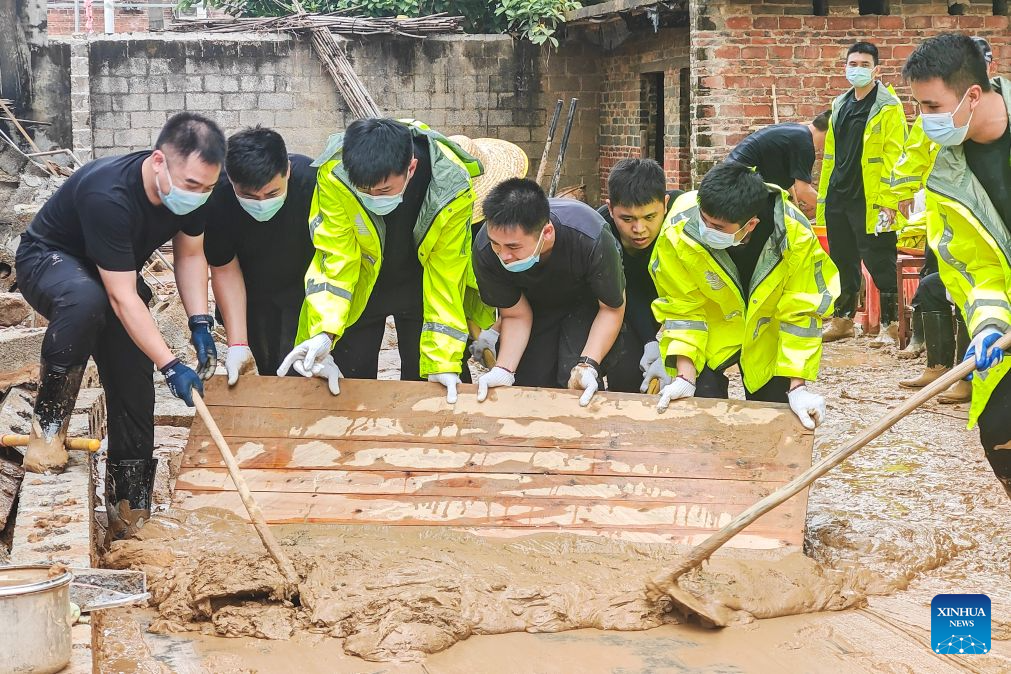 Flood relief and recovery efforts underway in south China's Guangxi
