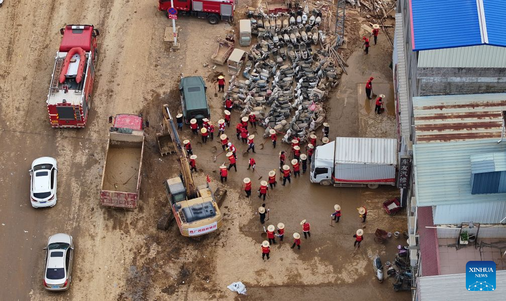 Flood relief and recovery efforts underway in south China's Guangxi